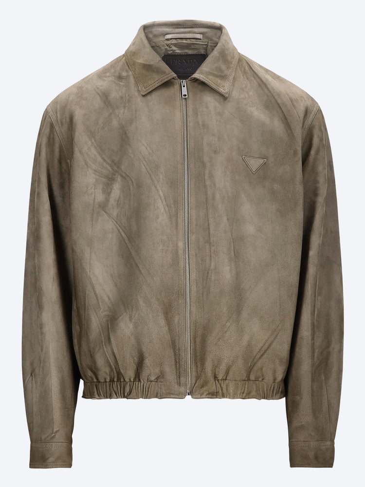 Lamb suede leather jacket 1
