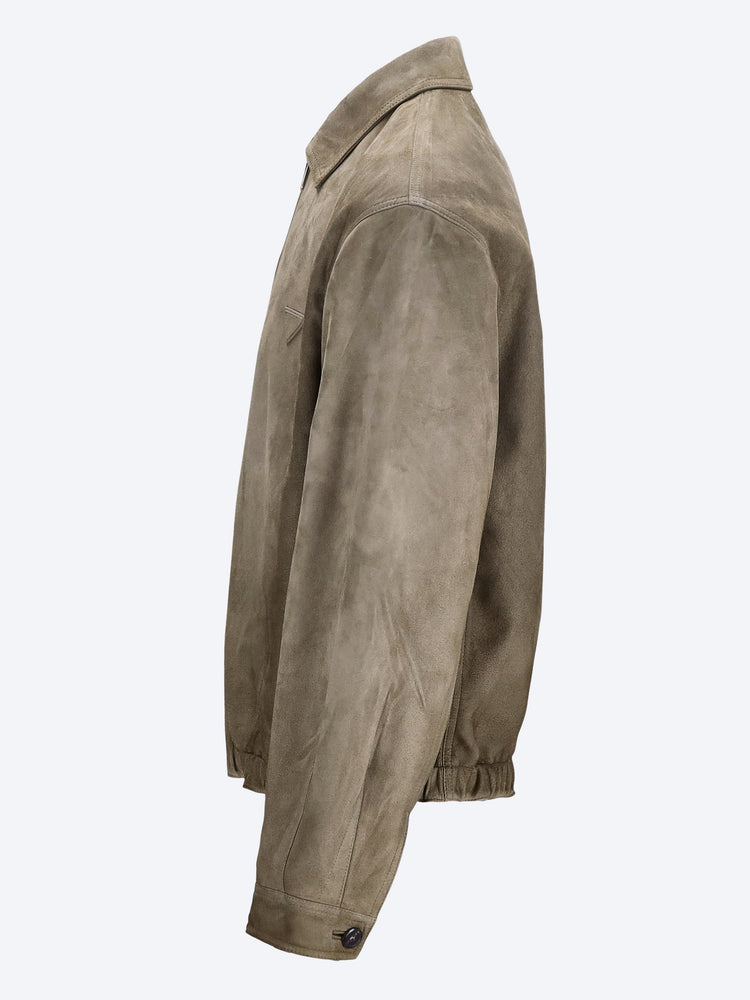 Lamb suede leather jacket 2