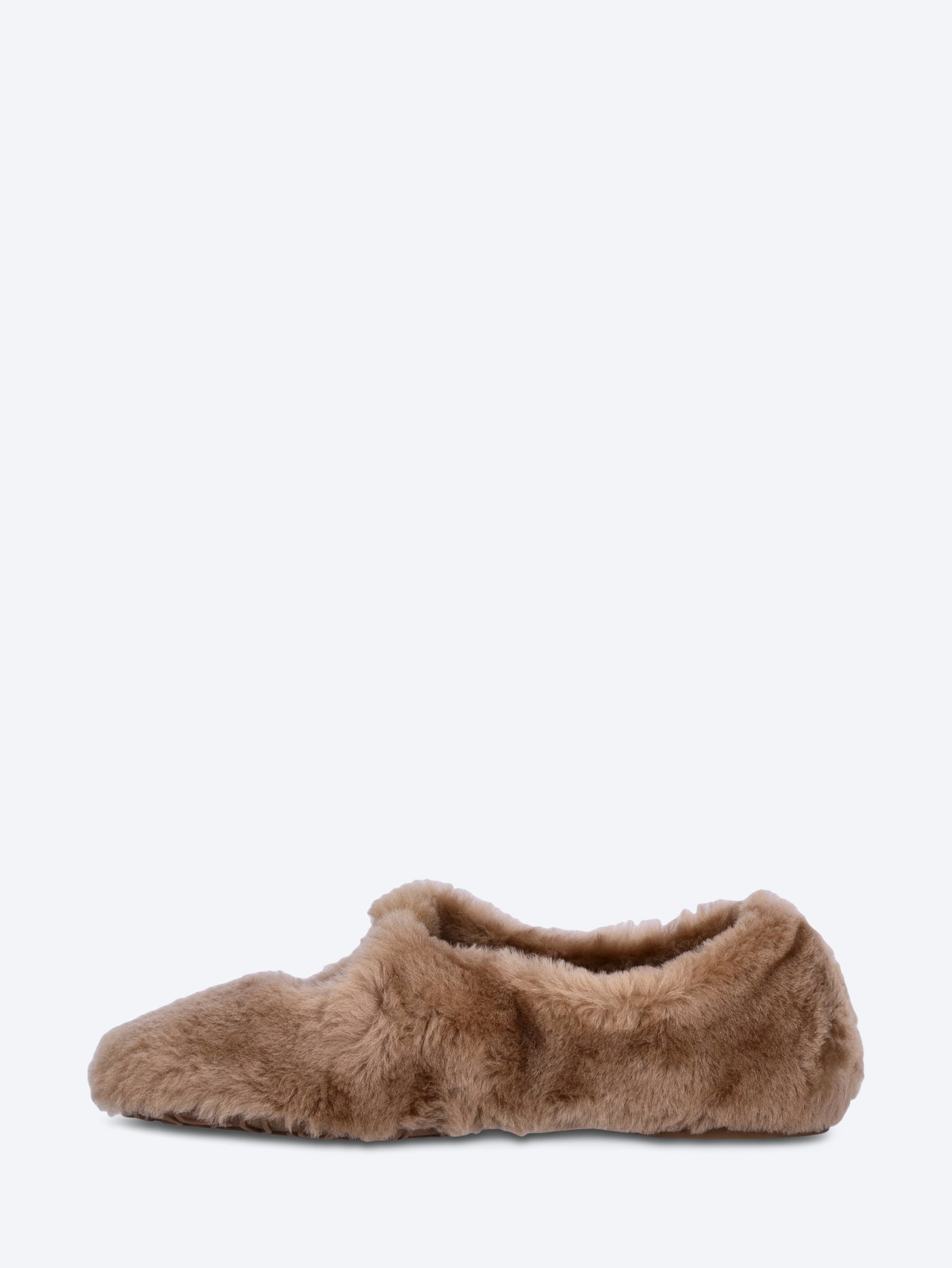 Lambskin shearling pebble soft ballerinas shearl 4