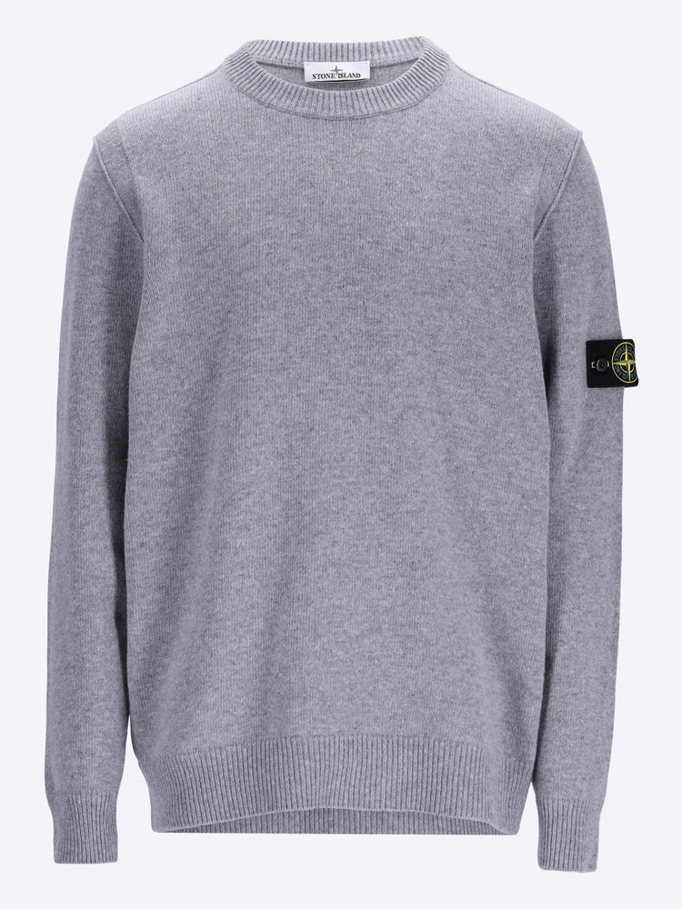 Pullover mit Rundhalsausschnitt aus Lammwolle 1