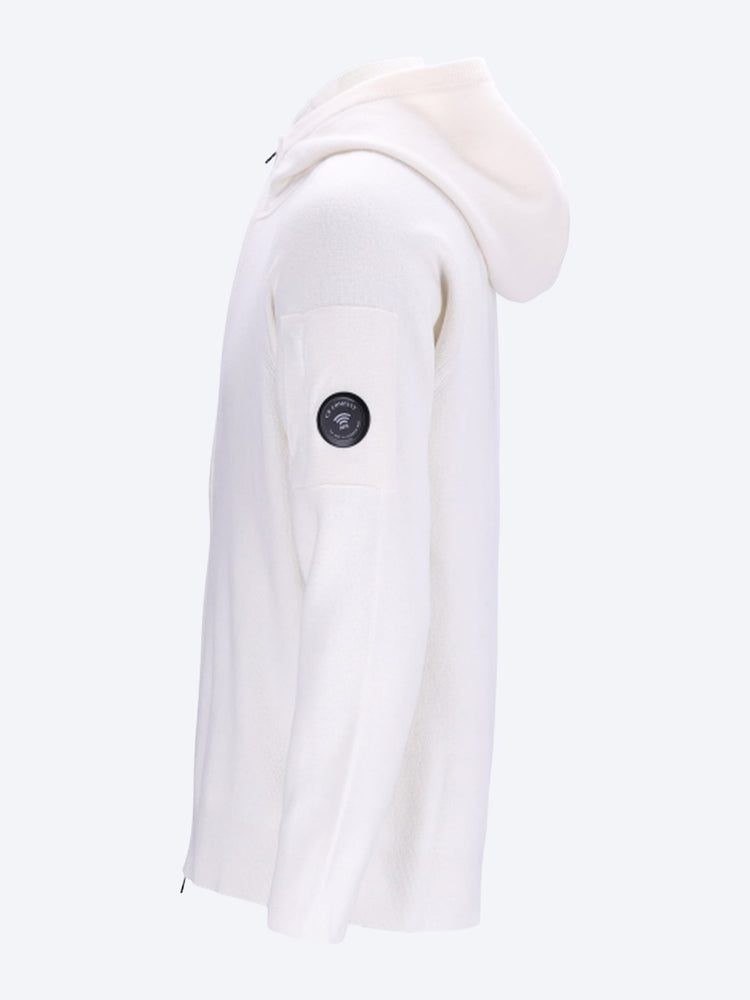 Lambswool grs knitted zipped hoodie 2