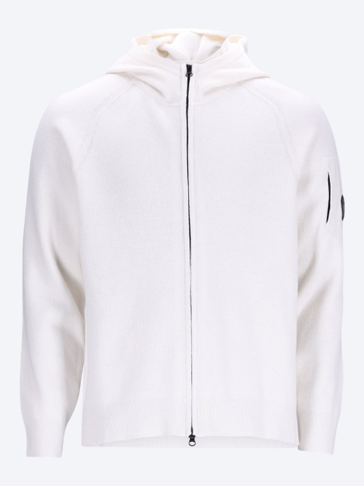 Lambswool grs knitted zipped hoodie 1
