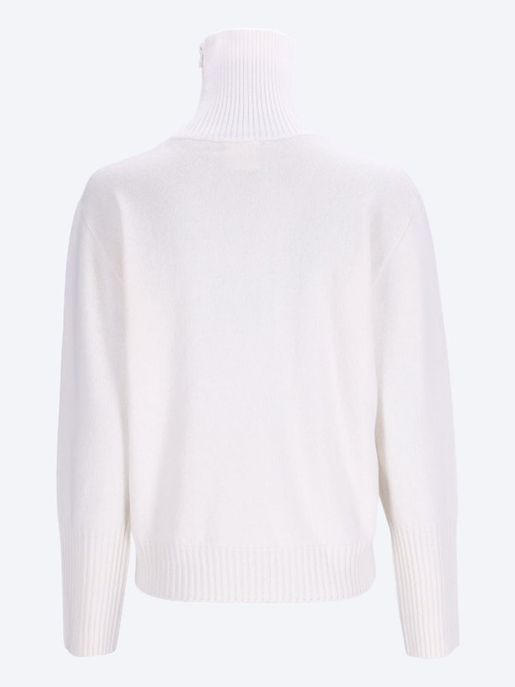 Top col zippé en laine d'agneau 3