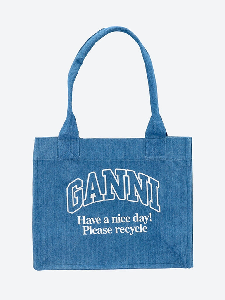 Grand sac fourre-tout en denim Easy Shopper 1