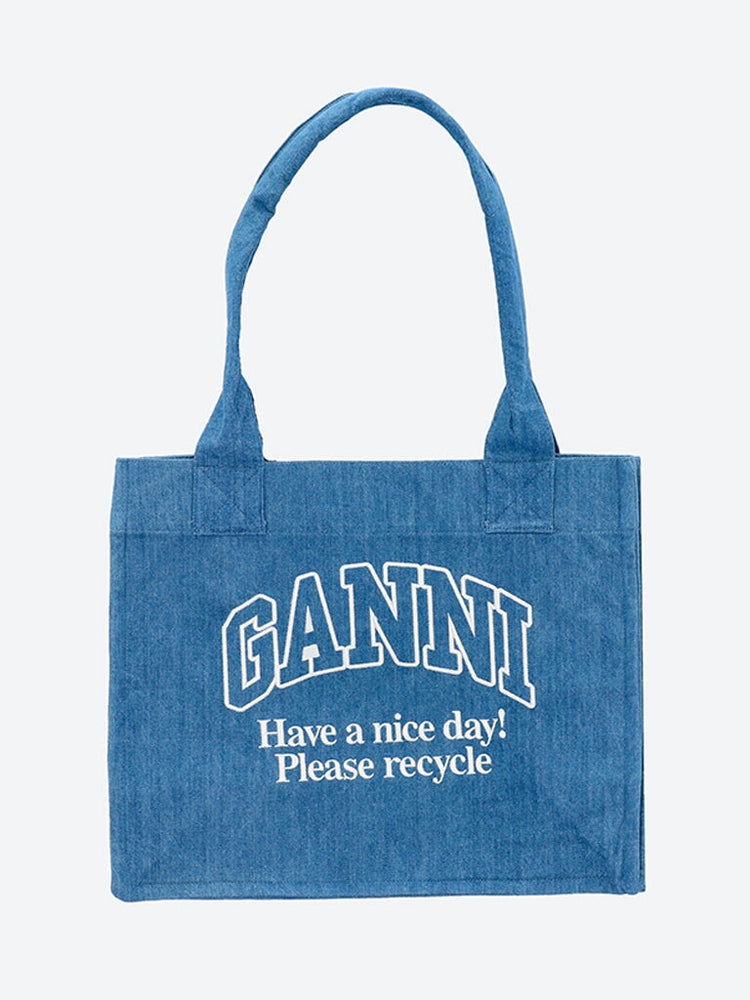 Grand sac fourre-tout en denim Easy Shopper 1