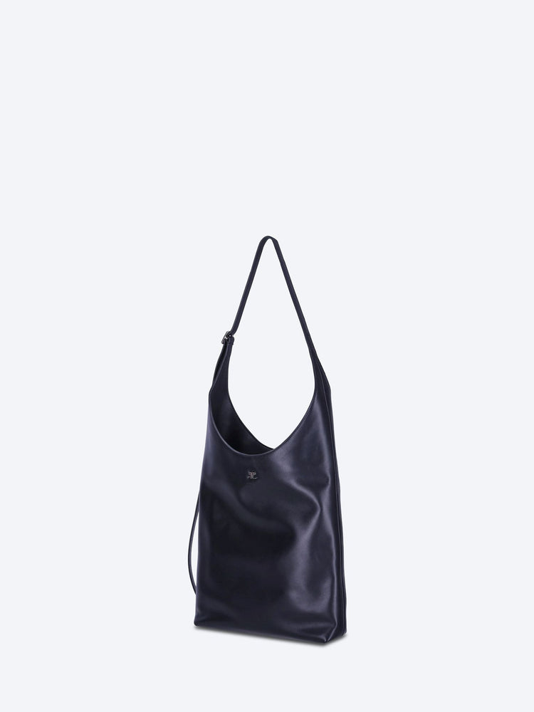 Large melt leather tote bag 2