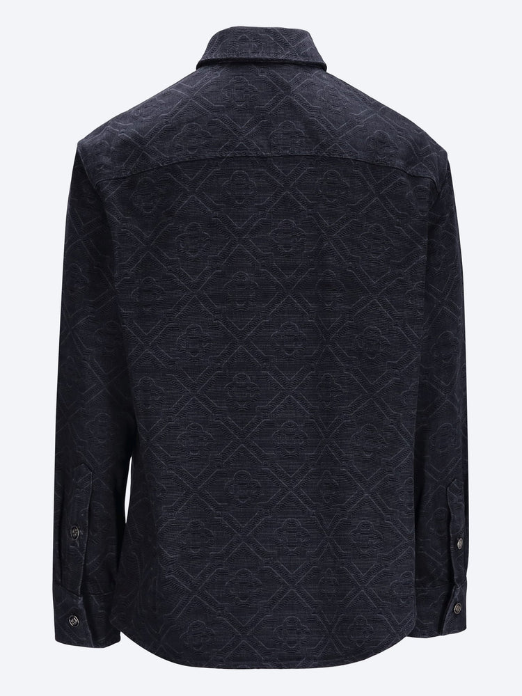 Laser monogram denim shirt 3