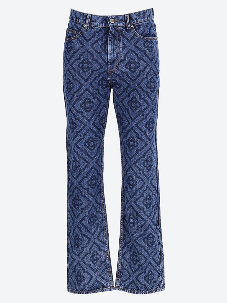 Laser print jeans 1