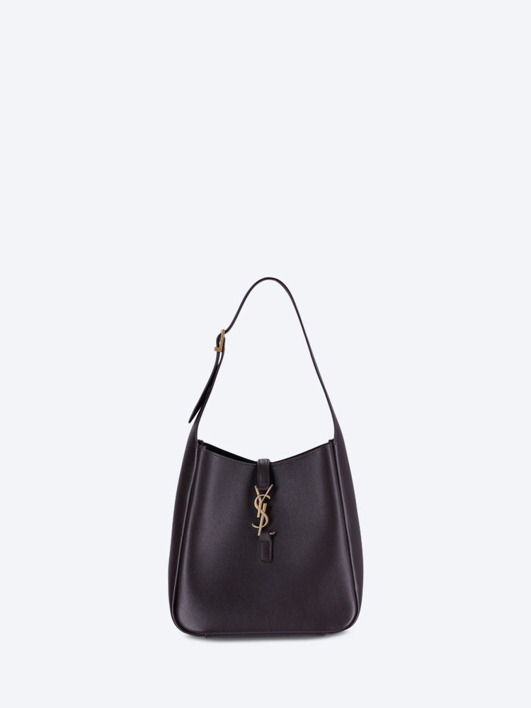 Sac bandoulière Le 5 a 7 souple small en cuir grainé 1