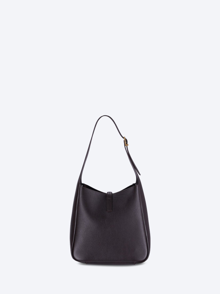 Sac bandoulière Le 5 a 7 souple small en cuir grainé 4
