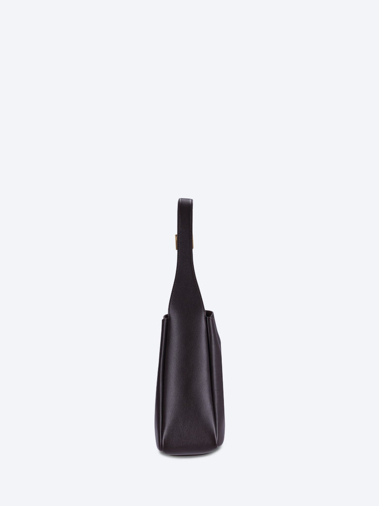 Sac bandoulière Le 5 a 7 souple small en cuir grainé 3