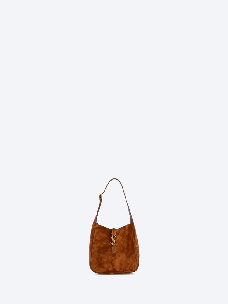 Le 5 a 7 supple small suede shoulder bag 1