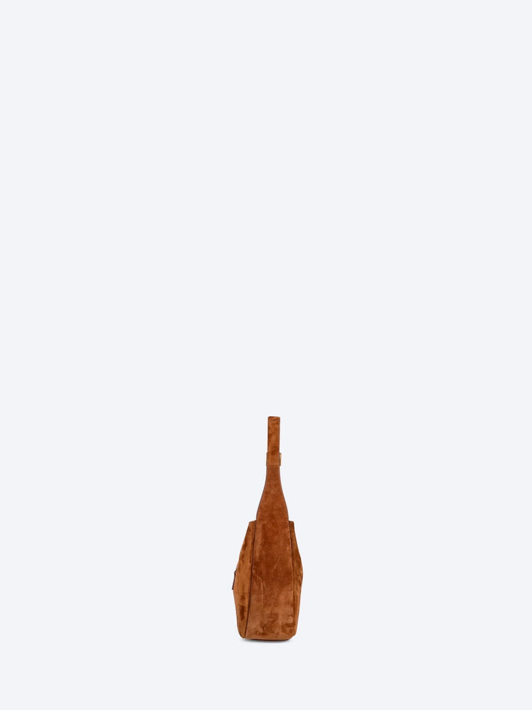 Le 5 a 7 supple small suede shoulder bag 3