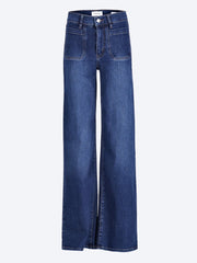 Le slim palazzo long modernist denim fashion pants ref: