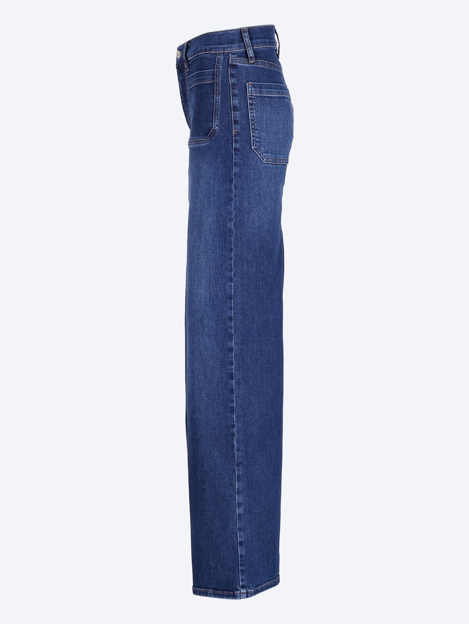 Le slim palazzo long modernist denim fashion pants 2