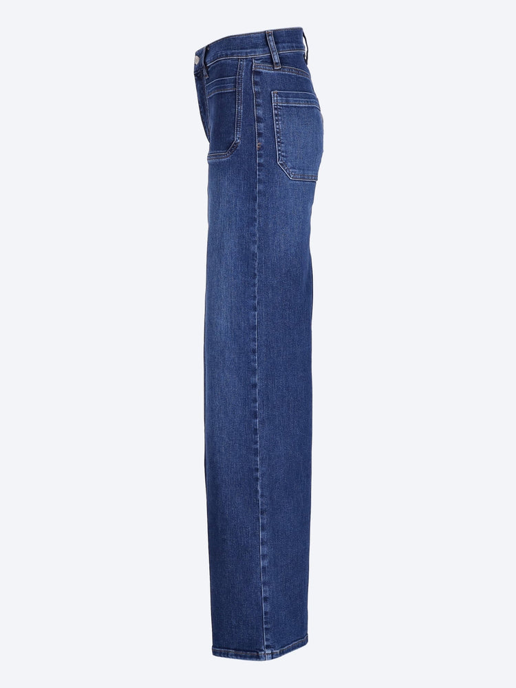 Le slim palazzo long modernist denim fashion pants 2