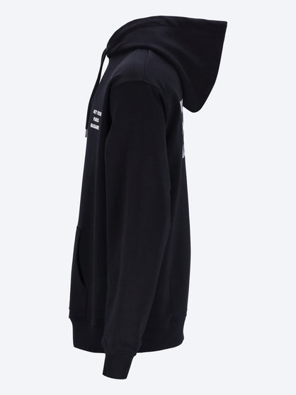Bold slogan hoodie