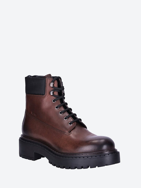 Leather and re-nylon work boots