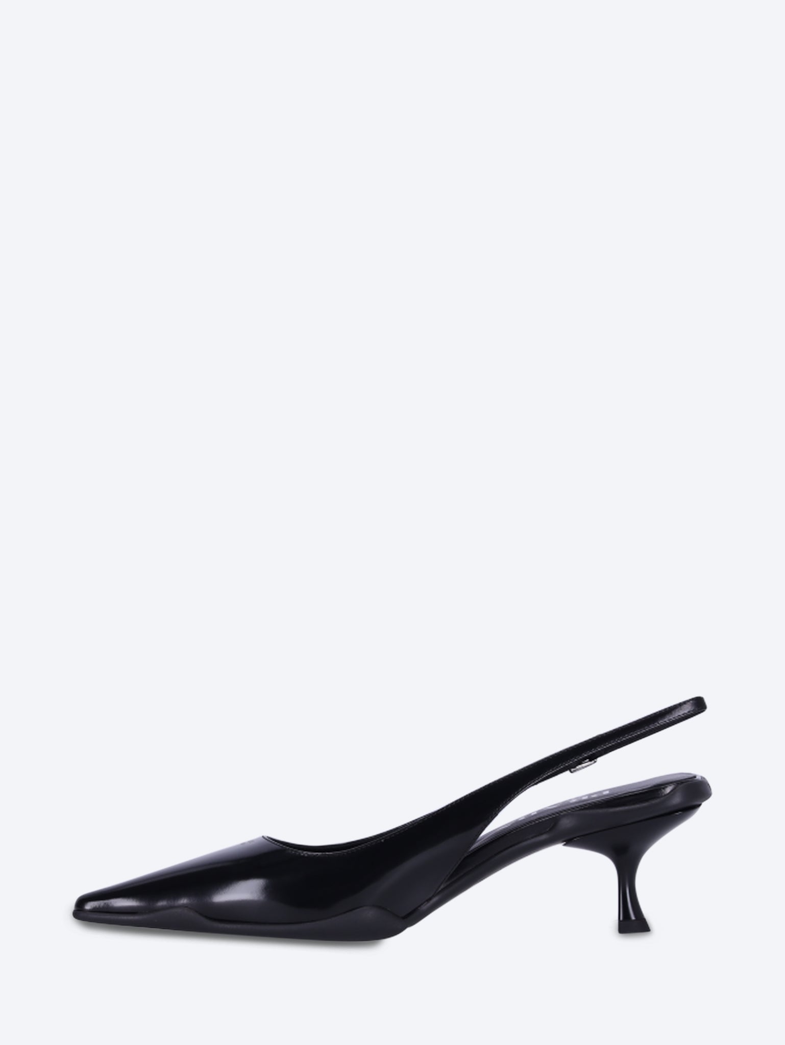 Offene Hell-Shoes-Pumps aus gebürstetem Leder 4