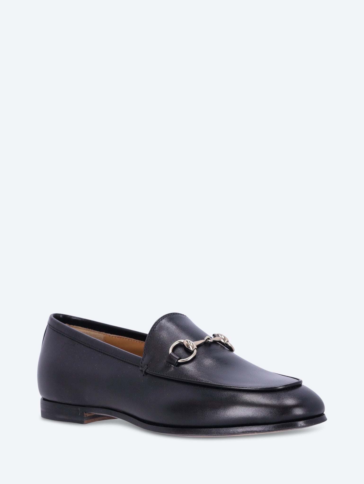 Leather gucci jordaan loafers 2