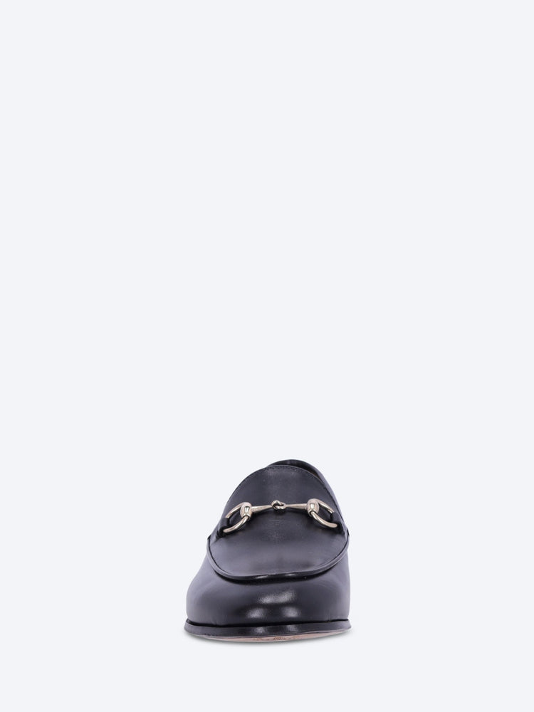 Leather gucci jordaan loafers 3