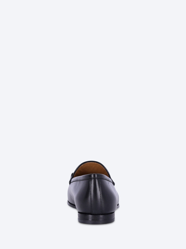 Leather gucci jordaan loafers 5