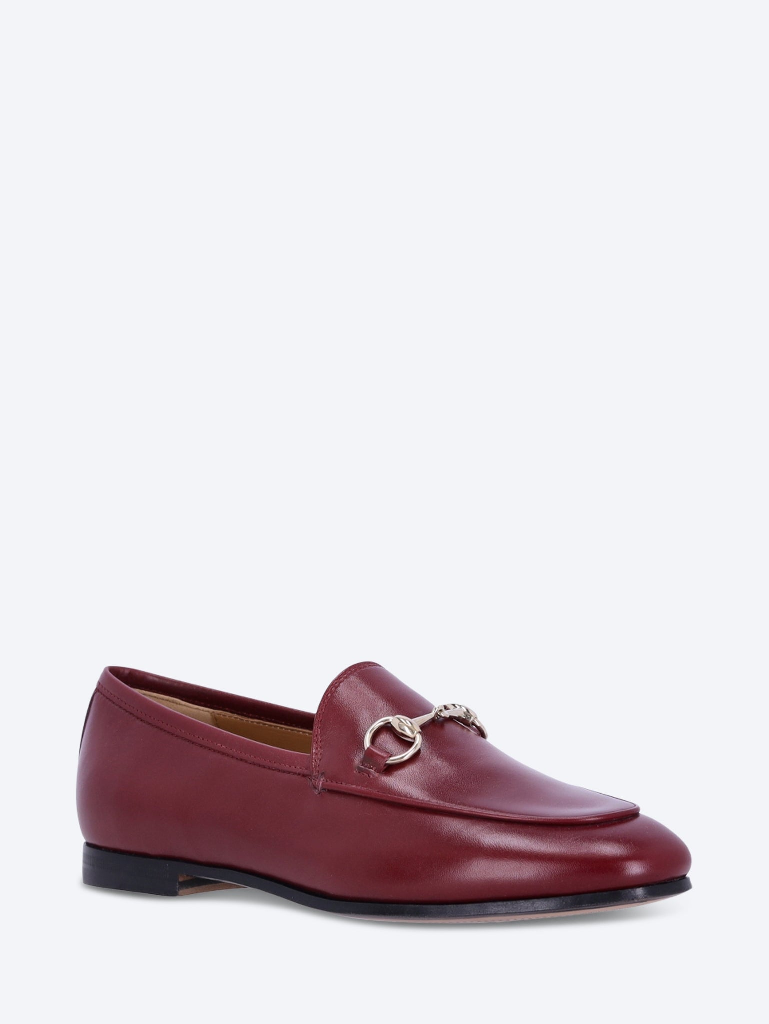 Leather gucci jordaan loafers 2