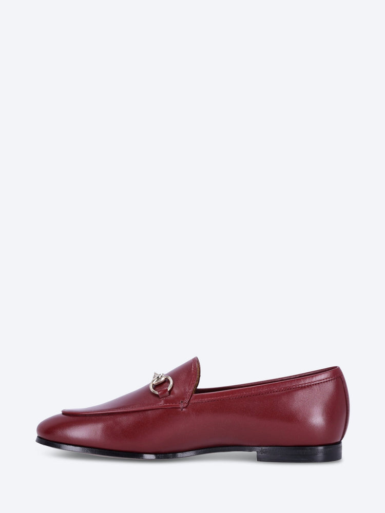 Leather gucci jordaan loafers 4