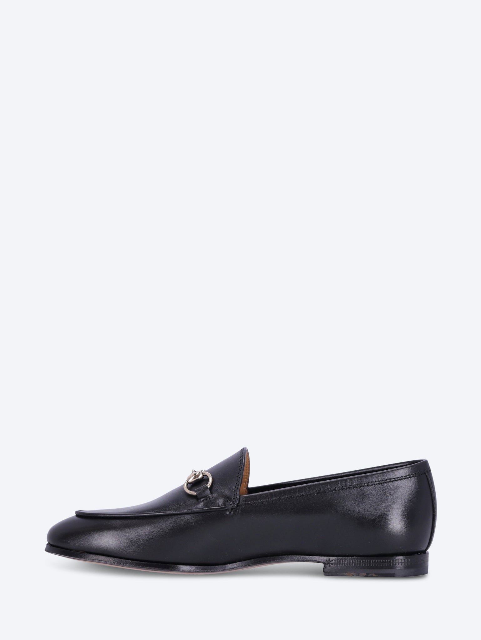 Leather gucci jordaan loafers 4