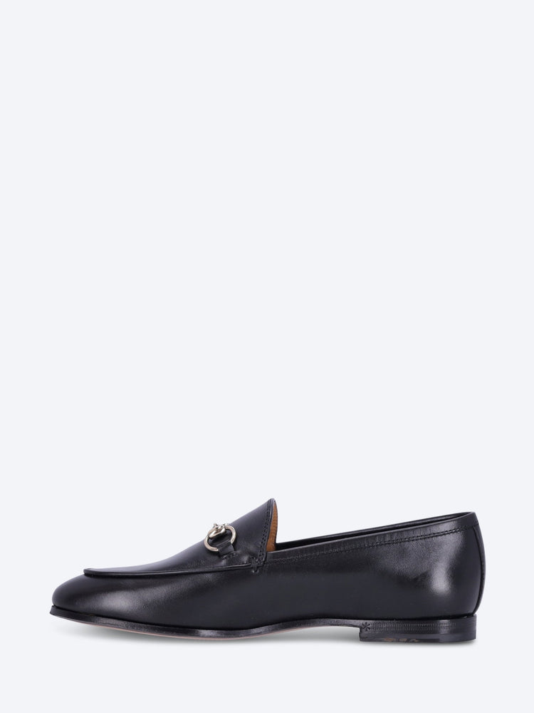 Leather gucci jordaan loafers 4