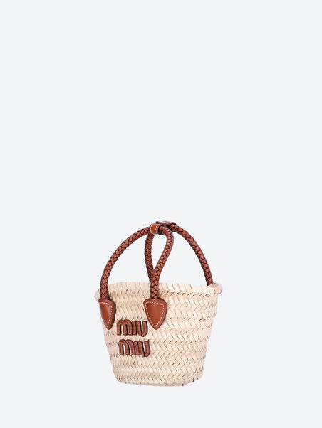 Woven fabric handbag