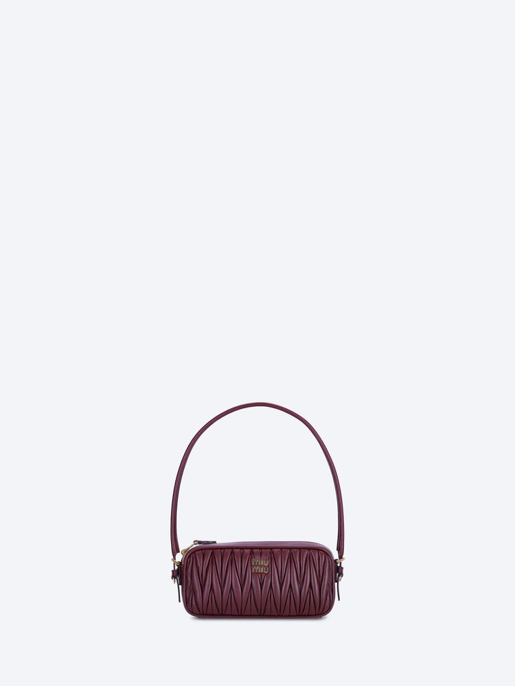 Leather matelasse handbag 1