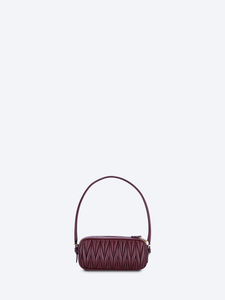 Leather matelasse handbag 4