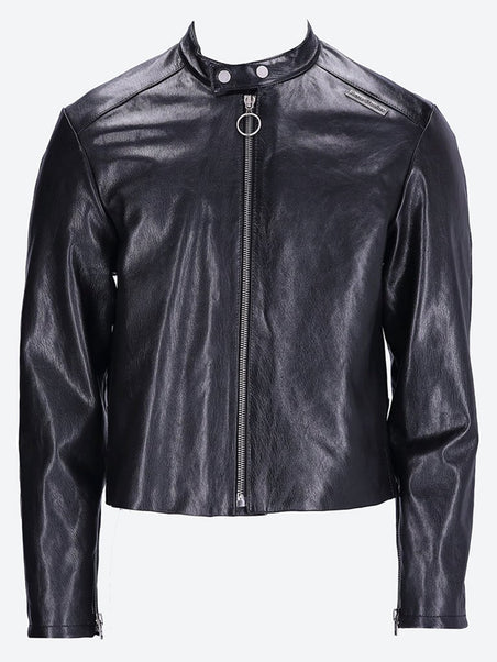 Leather outerwear jackets