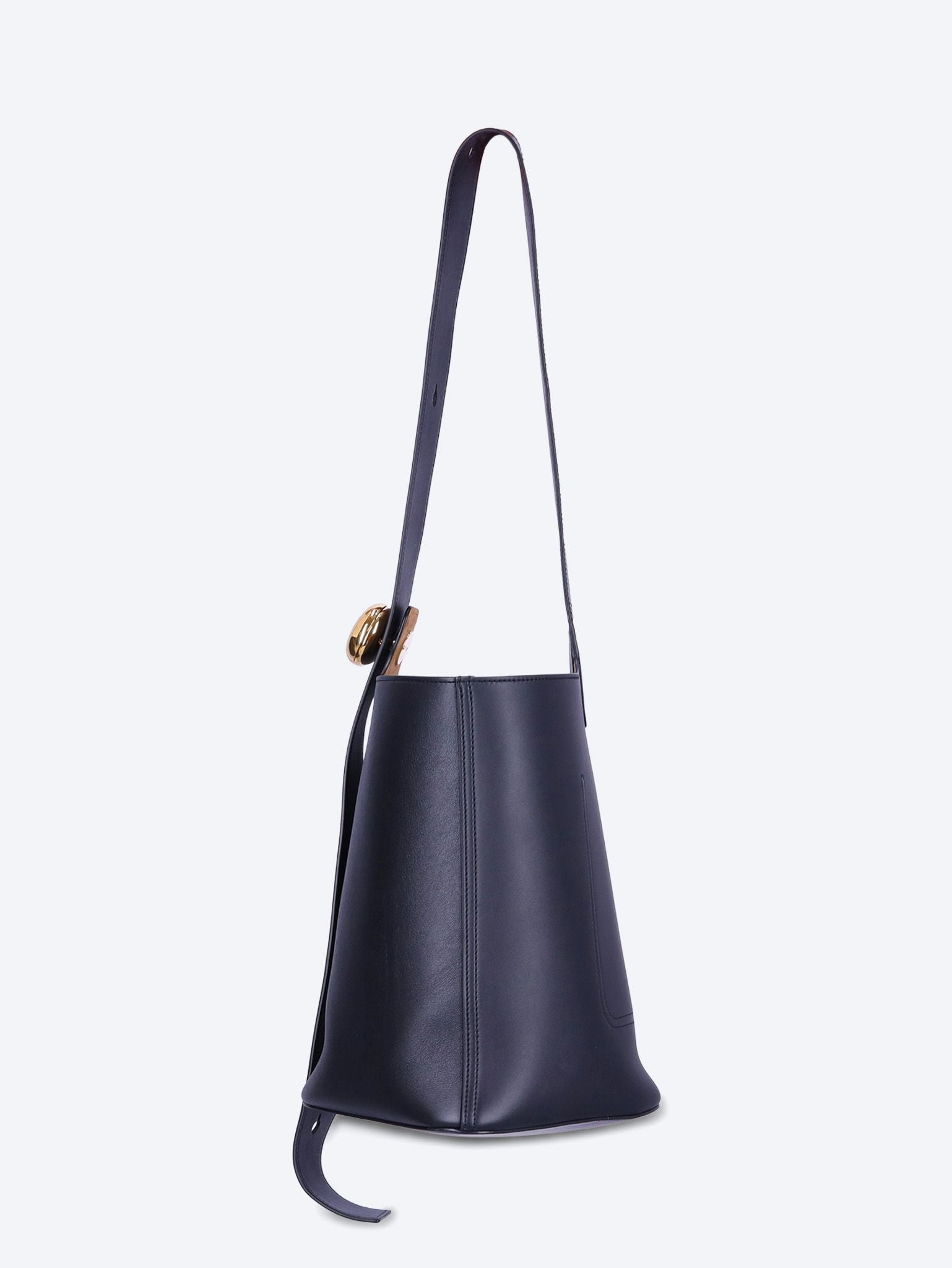 Mellow leather pebble medium bucket bag 3