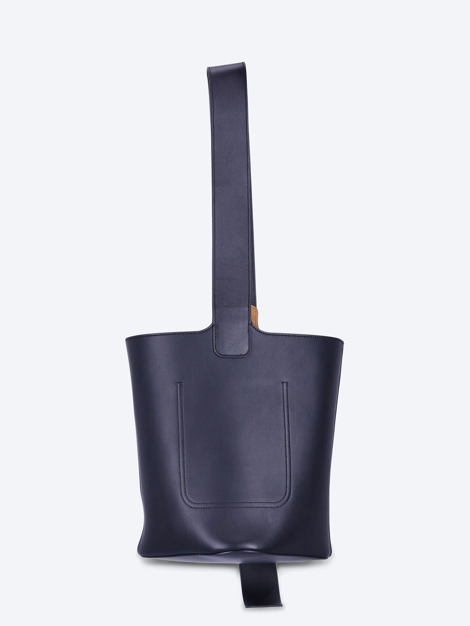 Mellow leather pebble medium bucket bag 4