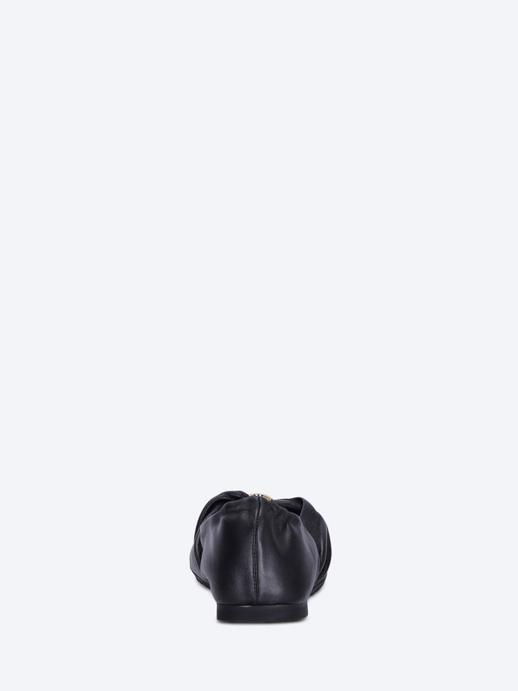 Leather pebble soft ballerinas 5
