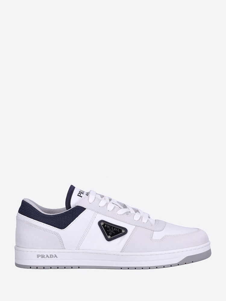 Fashion Macro Re Nylon & Brushed Leather Sneakers Shoes Men Gabardine  Triangle Rubber Platform Sole Trainers Comfort Outdoor Comfort Footwears  From Superqualityaaa, $35.37 | DHgate.Com