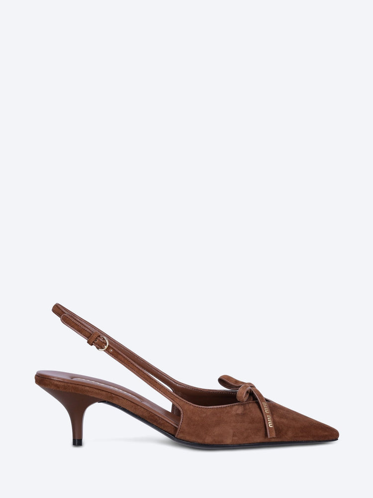 Leather slingback pumps 1