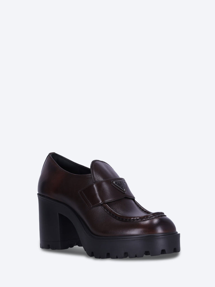 Leather vitello vintage loafers 2