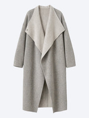 Leroy reversible funnel neck wool coat ref: