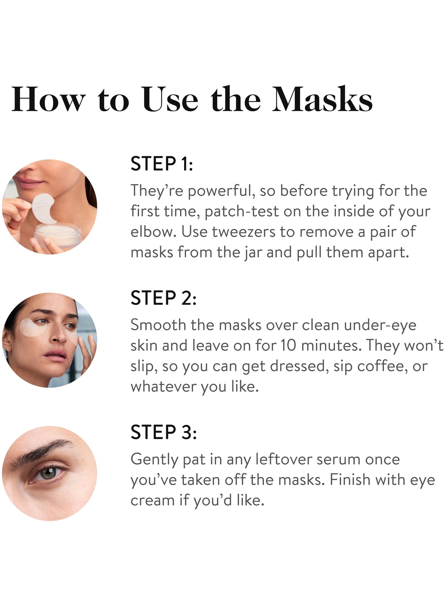 Lift + depuff eye masks 9