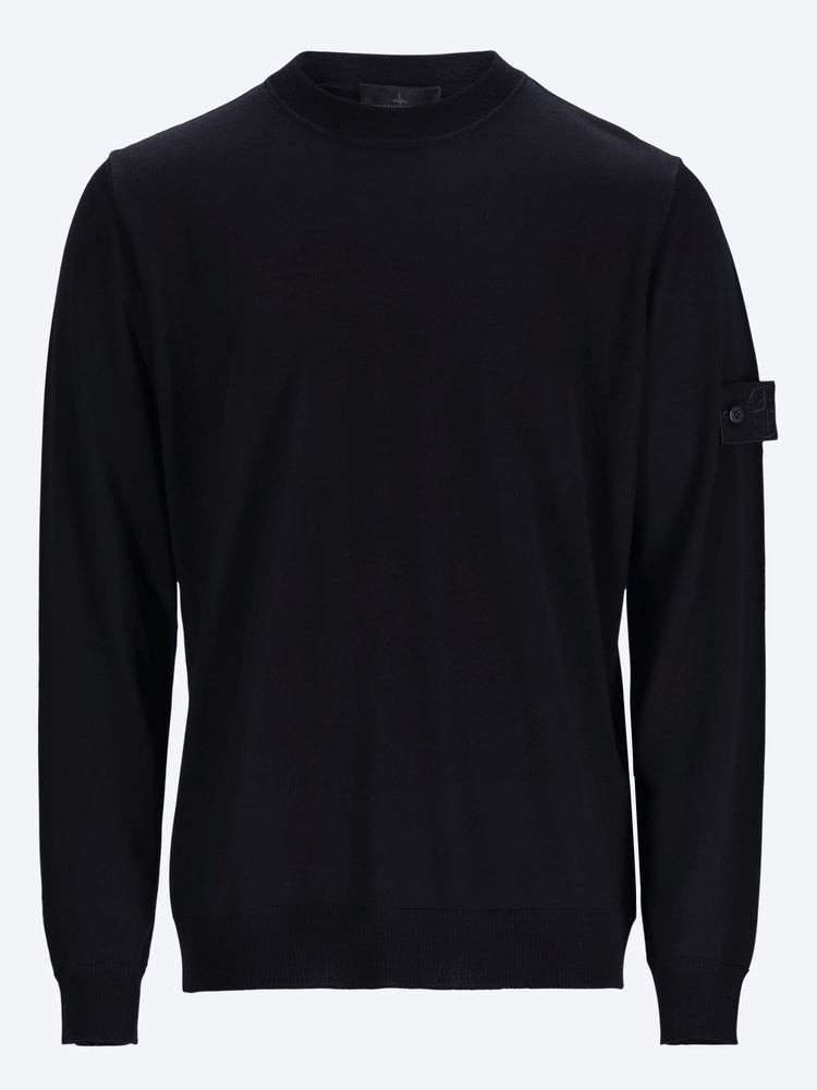 Pull ras du cou léger en pure laine rws ghost 1
