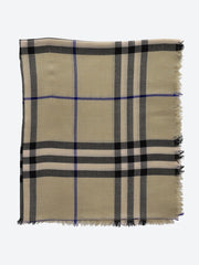 Lightweight wool check scarf ref:
