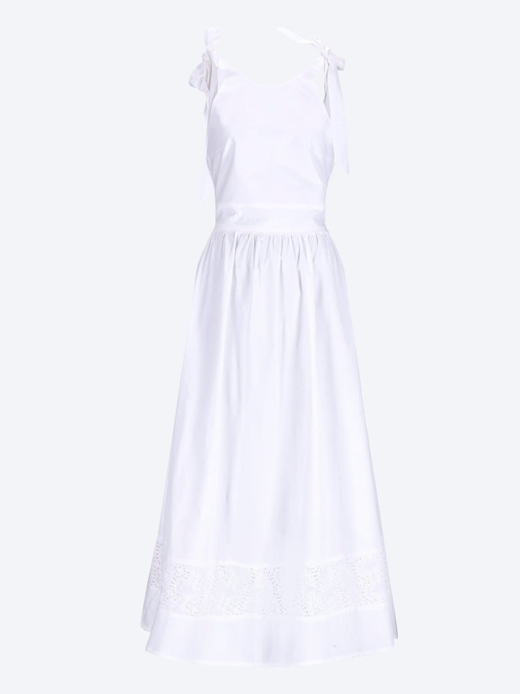 Lila popelin embroidery dress 1