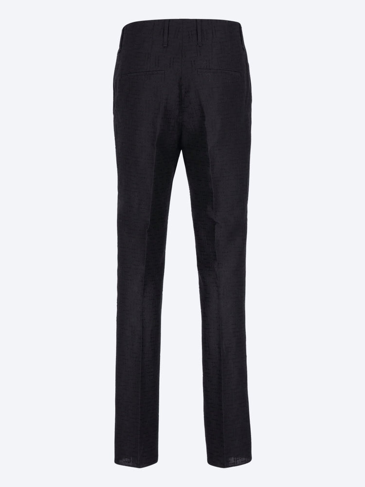 Linen ff jacquard pants 3