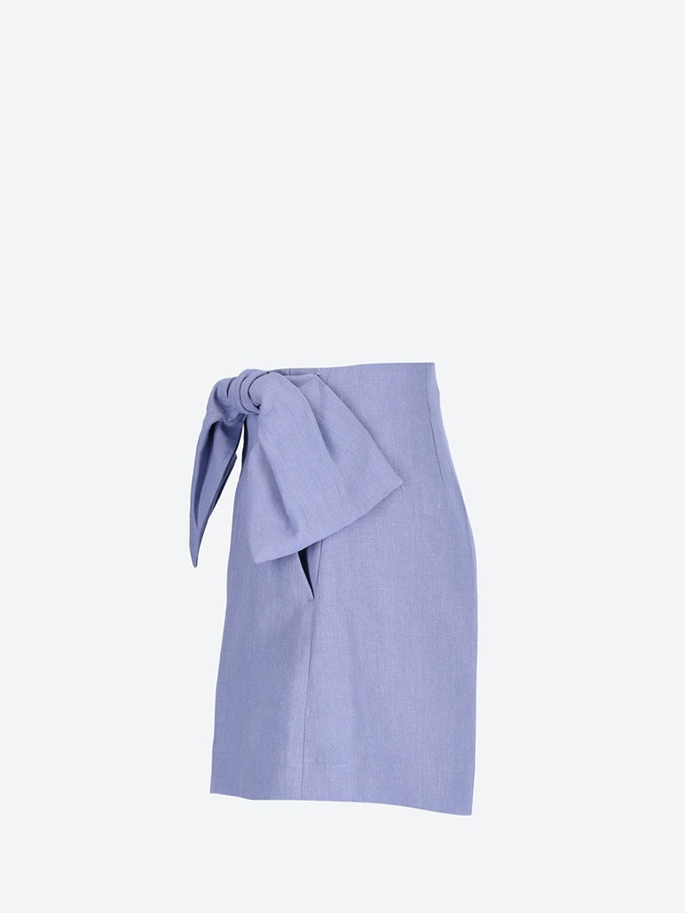 Linen mini shorts 2
