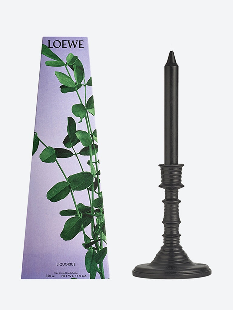 Liquorice wax candleholder 2