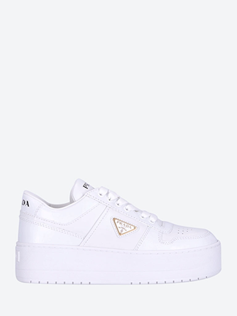 Logo leather sneakers 1