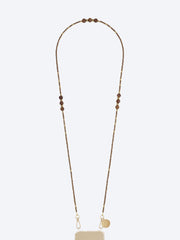 Lange Iris-Bronzeperlenkette 120 cm ref: